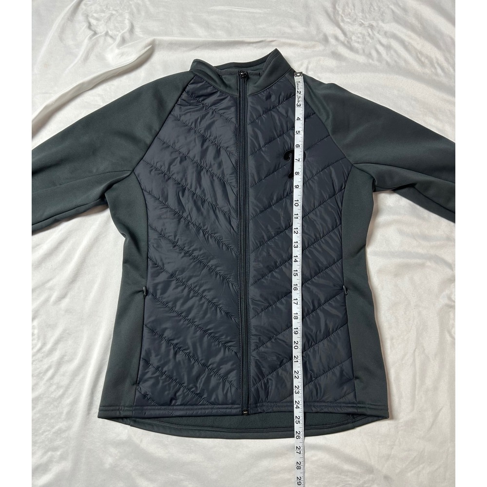 Antigua Philadelphia Phillies MLB Hybrid Quilted Full Zip Jacket Gray Womens S - Picture 12 of 15